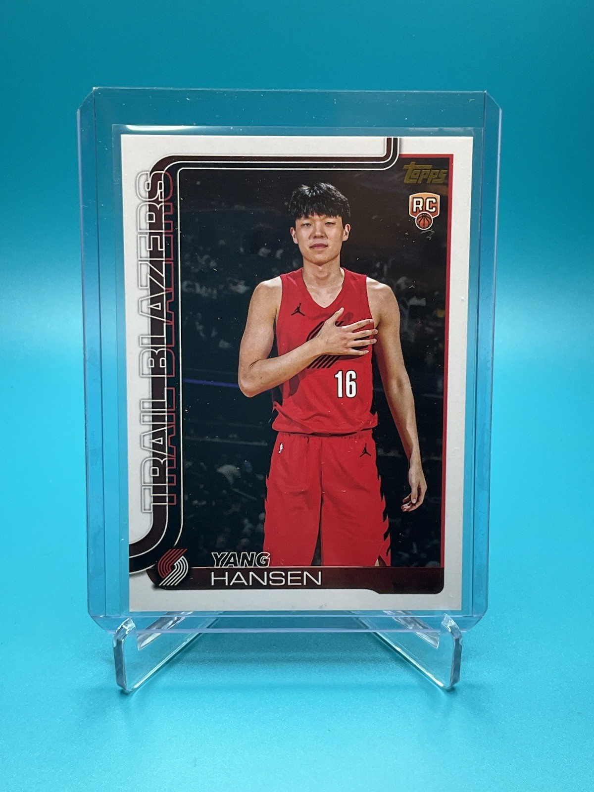 2025 Topps Flagship NBA - Yang Hansen - RC Golden Mirror SSP #216