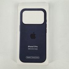 GENUINE Apple Silicone Case w/ Magsafe iPhone 17 Pro MGFH4ZM/A - Midnight Blue