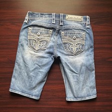Rock Revival Shorts Tali Easy Womens 27 Rhinestone Embroidered
