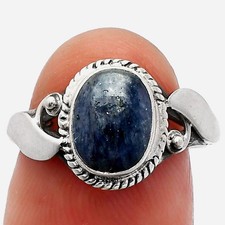 Natural Purple Aventurine 925 Sterling Silver Ring s.7 Jewelry R-1405