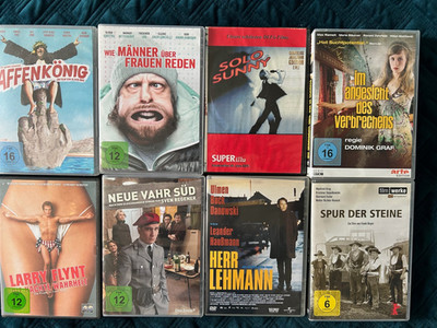 DVD `s: Spur der Steine, Solo Sunny, Hr. Lehmann, Neue Fahr Süd, Larry Flint ua.