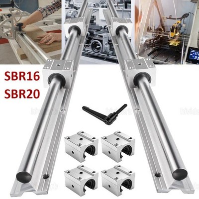 SBR16/SBR20 Linearführung Gleitschiene+Linearblock 500/800/100 mm CNC 3D-Drucker