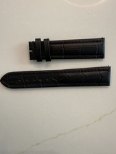 DeBeer Paris 20mm Black Alligator Grain Watch Band 853 - NEW