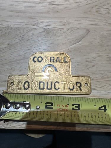 Vintage Conrail Eisenbahn Schaffner Medaille Mützenabzeichen - Bild 5 von 8