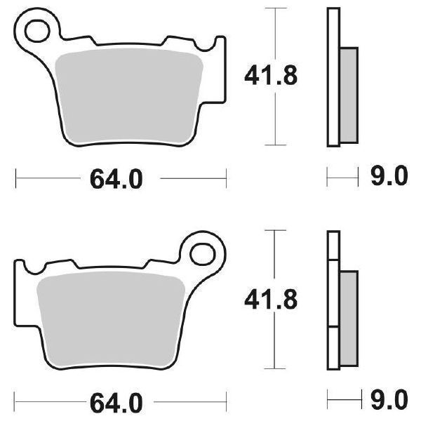 Husqvarna Wr 125 BremsbeläGe Sbs 791 Carbon Silver 2006-2013-image