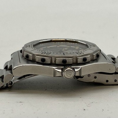 TAG Heuer Professional 3000 Silver Watch 38mm Quartz – Not Working