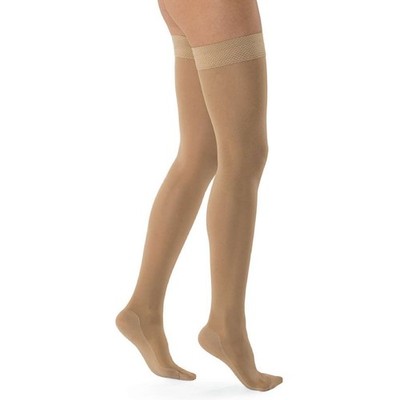 SOLIDEA Marilyn Thigh Highs, 140 Denier, 18-21mmHg (Size: 3-ML) Natural