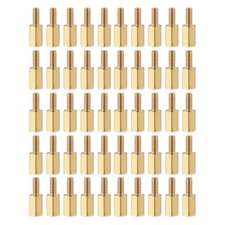 100 PCS 7mm 6mm M2.5 Brass Hex PCB Standoff Screws for Motherboard Electronics