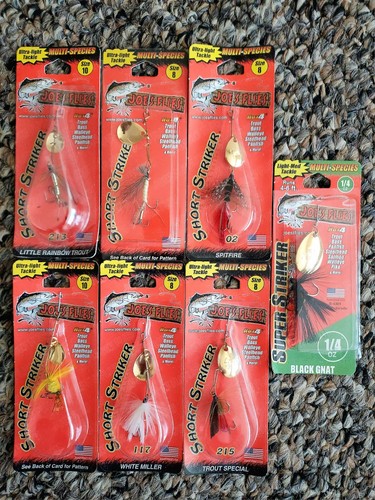 Joe's Flies Super Striker Multi-Species Short Striker Spinner Fishing Lures Lot