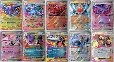 Pokémon Mega Evolution ME02 Phantasmal Fames Set of 10 Double Rare Megas and EXs