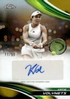 2025 Topps Chrome Tennis Gold Refractor Katie Volynets #CA-KVS