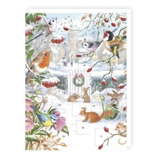 Traditional Wildlife Garden Advent Calendar - 24 Doors Christmas Countdown