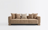 Sofa Beige Textil Wohnlich Komfort Stilvoll Modern Exklusiv Design