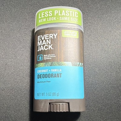Every Man Jack Coconut + Vanilla Aluminum-Free Deodorant Stick 3 oz