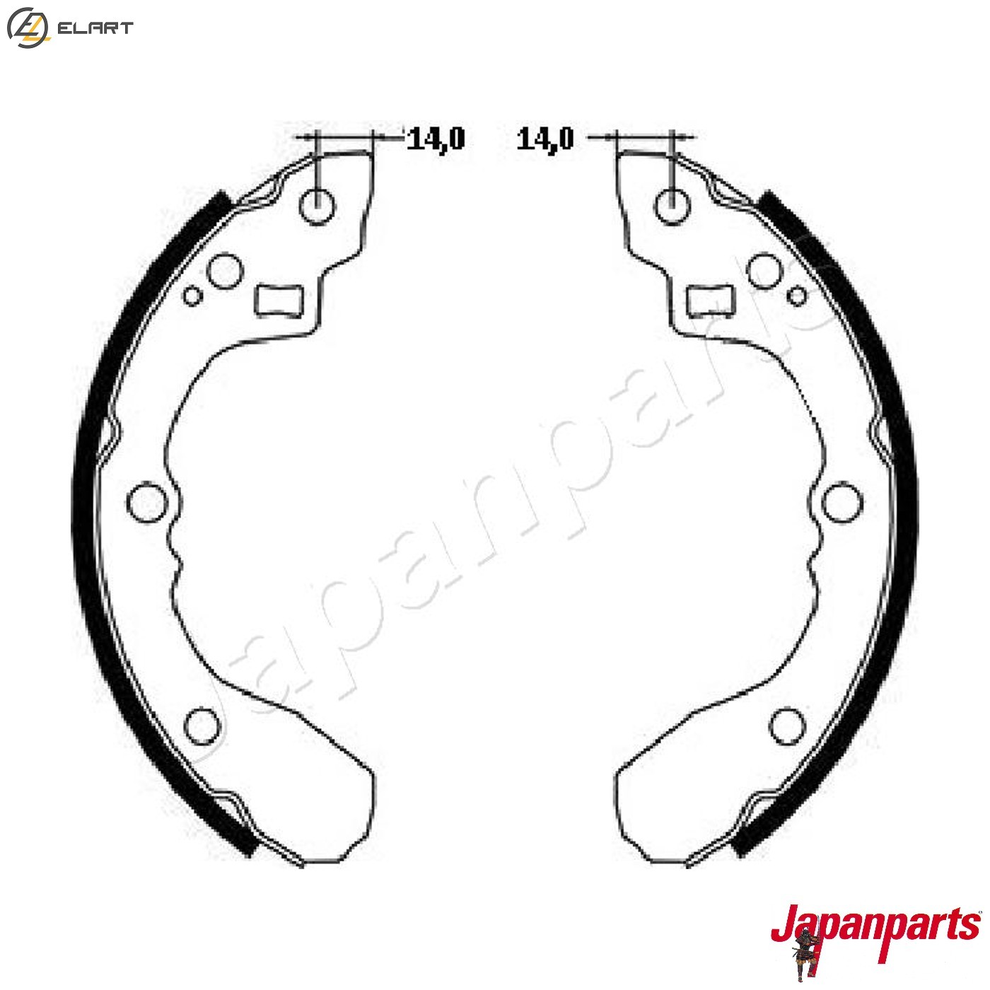 BRAKE SHOE SET GF-398AF FOR KIA SEPHIA SHUMA/MENTOR T8/TED/TP 1.8L BFD/B5 1.5L