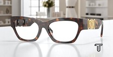 VERSACE VE3367U 108 Havana Demo Lens 54 mm Women's Eyeglasses