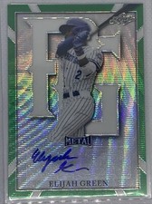 2021 LEAF METAL PERFECT GAME ALL AMERICAN PROOF WAVE GREEN 1/1 ELIJAH GREEN