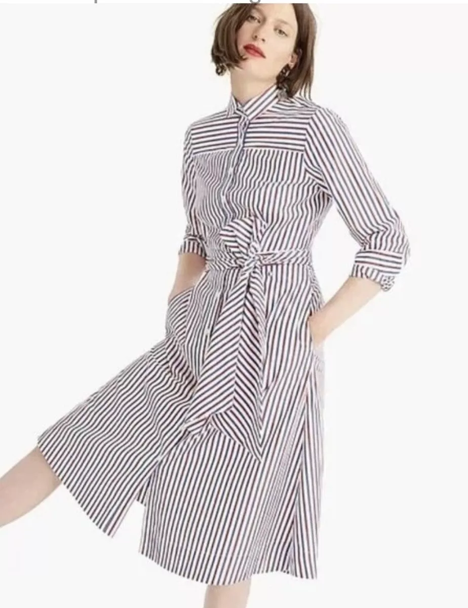 Blue Striped T-Shirt Dress - Medicine & Manicures