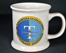 Coffee Mug USS Ticonderoga Navy Ship Veteran's Association Tico Tiger Big "T"