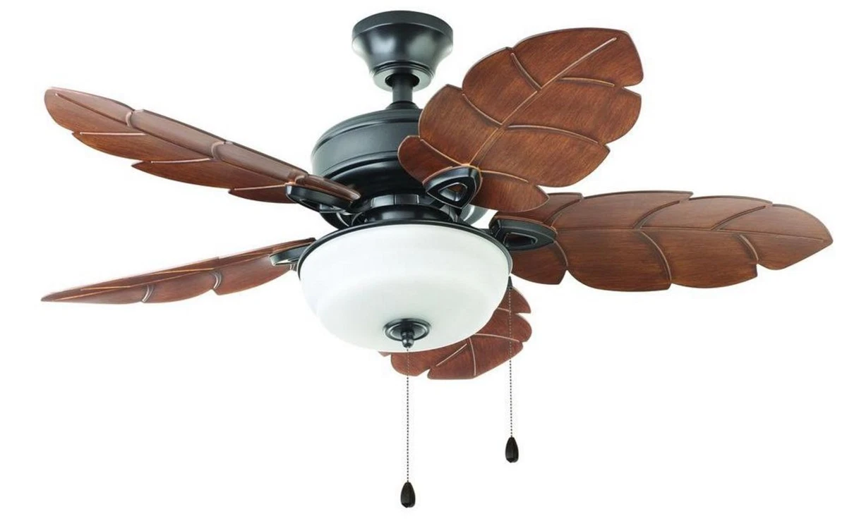 Palm Leaf Blade Ceiling Fan Shelly Lighting