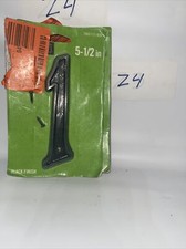 Everbilt Screw-on Plastic House Number - Black Finish - 5 1/2" in.