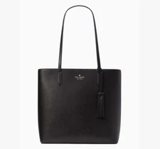Kate Spade new york Large Jana Tote Brynn Bag Leather Black  Shouder Bag.