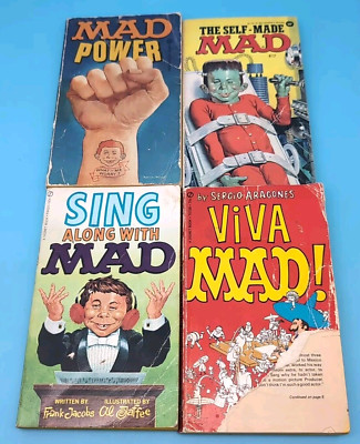 LOT OF 4: MAD Magazine Trade Paperback - Mad Power, Self-Made, Sing Along, Viva