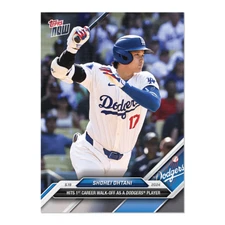 2024 TOPPS NOW #212 SHOHEI OHTANI 1st CAREER WALK OFF AS DODGER PR=8566