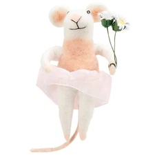 Primitives by Kathy Ballerina Mouse Felt Critter 451114