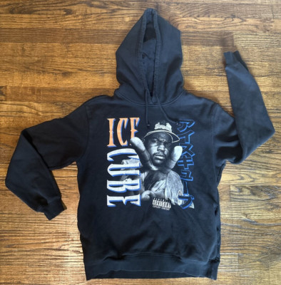 Ice Cube Hoodie Mens Md Peace sign Parental Advisory Explicit Content Georgetown