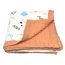 100 Muslin Cotton Baby Blanket Marled Cerise Algebra 47"x47"