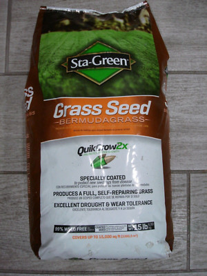 STA-GREEN Quick Grow 2X Premium Grade 15 lbs. Bermuda Seed 15000 sq .ft. |  eBay