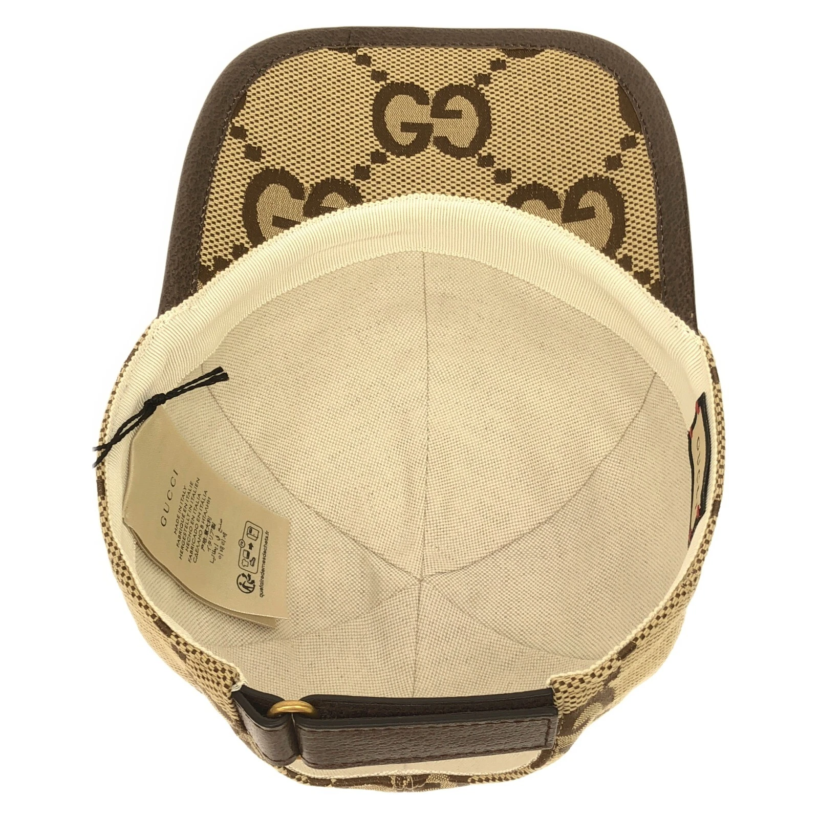 GUCCI Berretto Baseball 6812643HAGJ2564M Cotone Beige NUOVO Donna 1