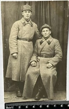 two handsome young soldiers in uniform, interesting Cute guys, old photo