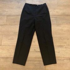 Levine Classics Dress Pants Sz 12 Black High Rise 30" Inseam Pleated