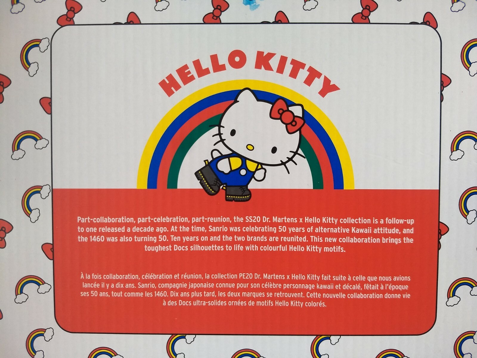 DOC DR. MARTENS HELLO KITTY JADON LEATHER BOOTS SIZE 7UK 2020 EDITION BRAND NEW image 6