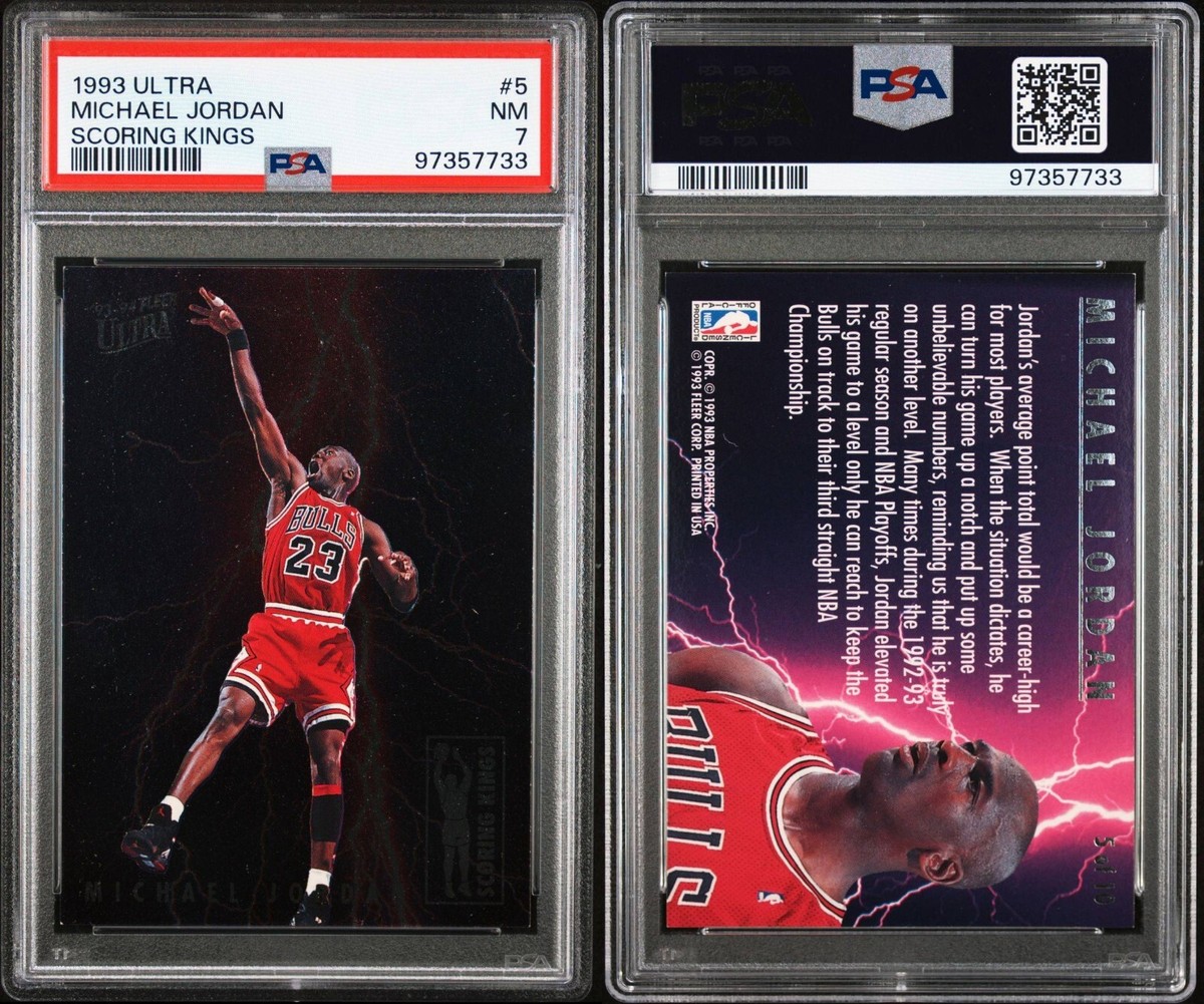 1993-94 Fleer Ultra Scoring Kings #5 Michael Jordan Chicago Bulls HOF PSA  NM
