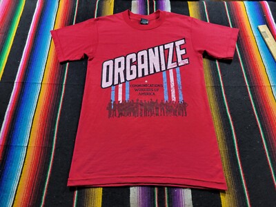 CWA Organize Communications Workers Of America T-Shirt Size Small