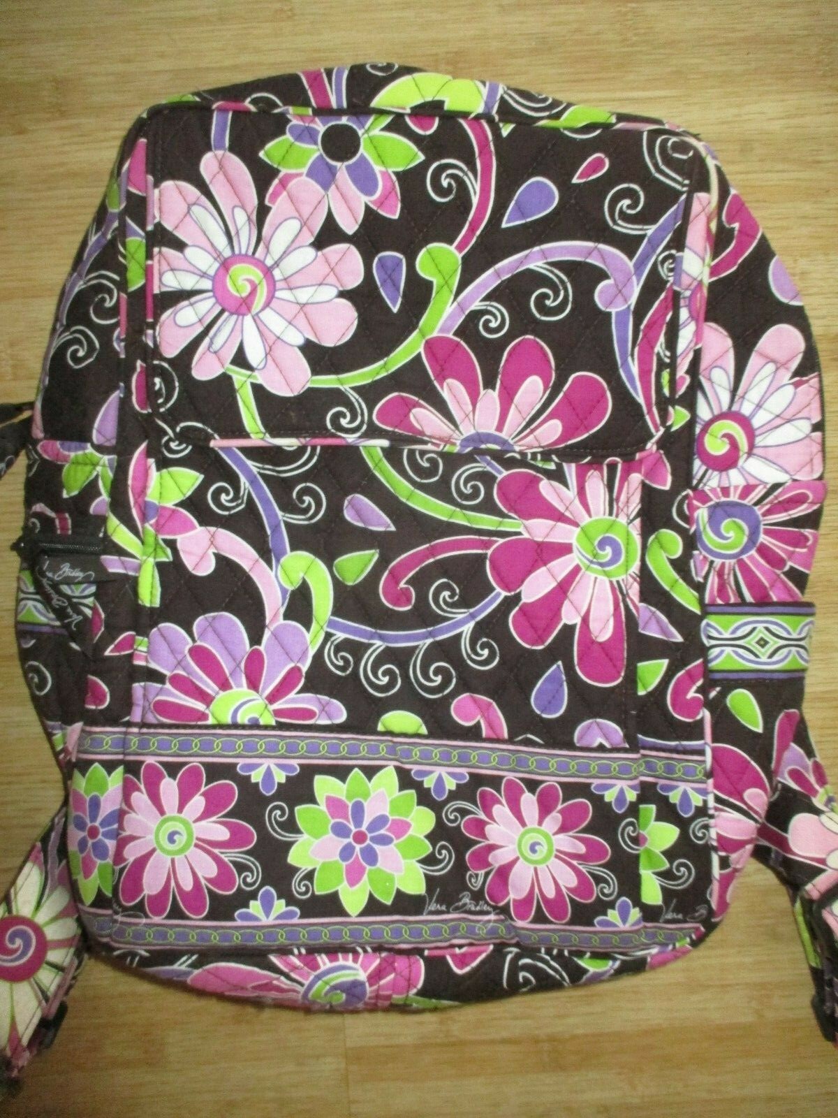 vera bradley purple punch rolling luggage