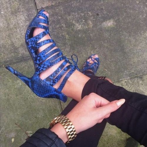 Caged Shoes Heels Size 