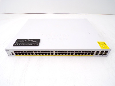 CISCO C1000FE-48P-4G-L Switch W 48x 10/100 Ethernet PoE+  & 370W PoE, 2x 1G SFP