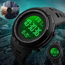 SKMEI Men's Digital Army Military Sport Quartz Analog Chrono Waterproof Watch 