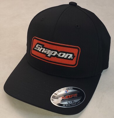Snap-on Patch Flexfit Hat Black L/XL 1/8