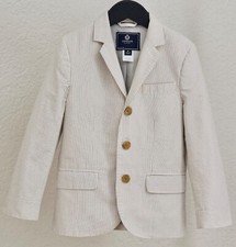 J Crew Crewcuts Boys New York Seersucker Suit Jacket Blazer Size 6 230 Rare