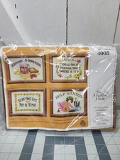 Embroidery The Creative Circle Kit 4005 Daily Thoughts Happy Picture Frames NEW