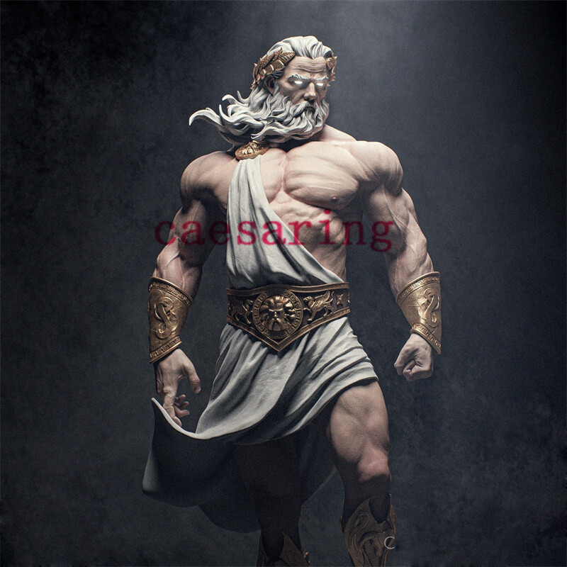 Zeus 3D Printing Figure Unpainted Model Sculpture GK Blank Kit New