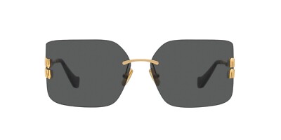 Miu Miu SMU 54YS Gold/Dark Grey (5AK5/S0) Sunglasses | eBay