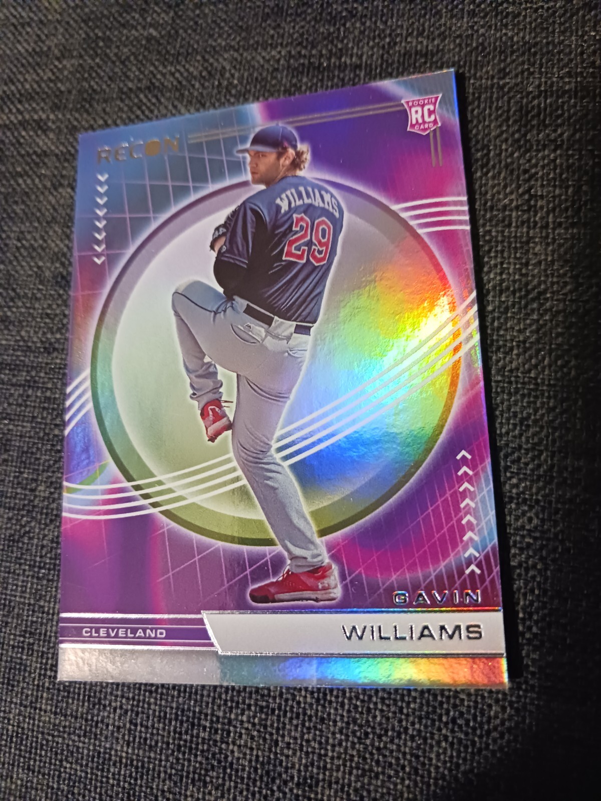 2023 PANINI CHRONICLES RECON #3 BASEBALL GAVIN WILLIAMS GUARDIANS