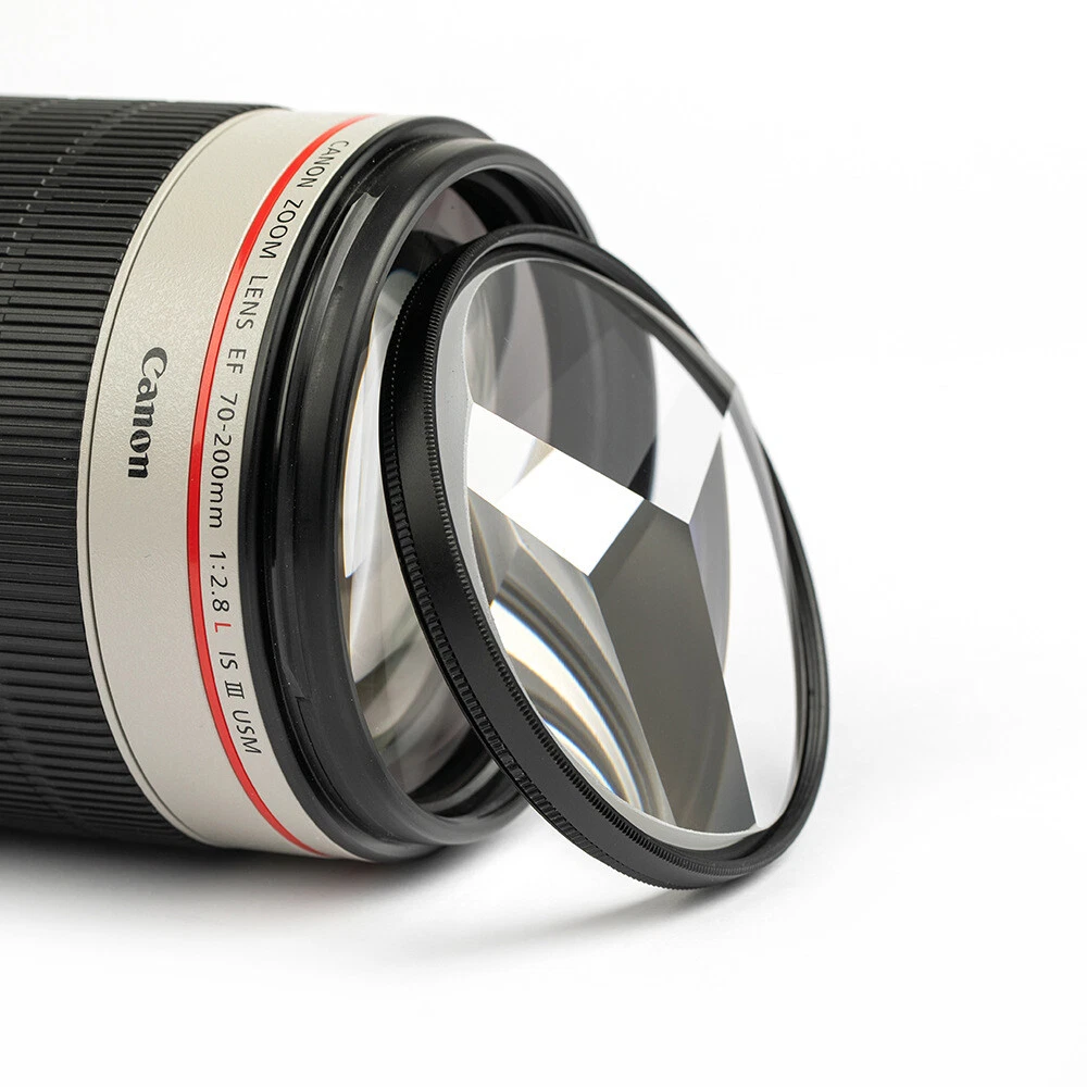 77mm Photography Special Effect Camera Lens Filter Fractal Triple Prism Glass