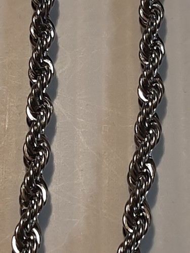 BALTIMORE RAVENS Pendant Charm / 30" STAINLESS STEEL 5MM ROPE CHAIN NECKLACE - Picture 4 of 6